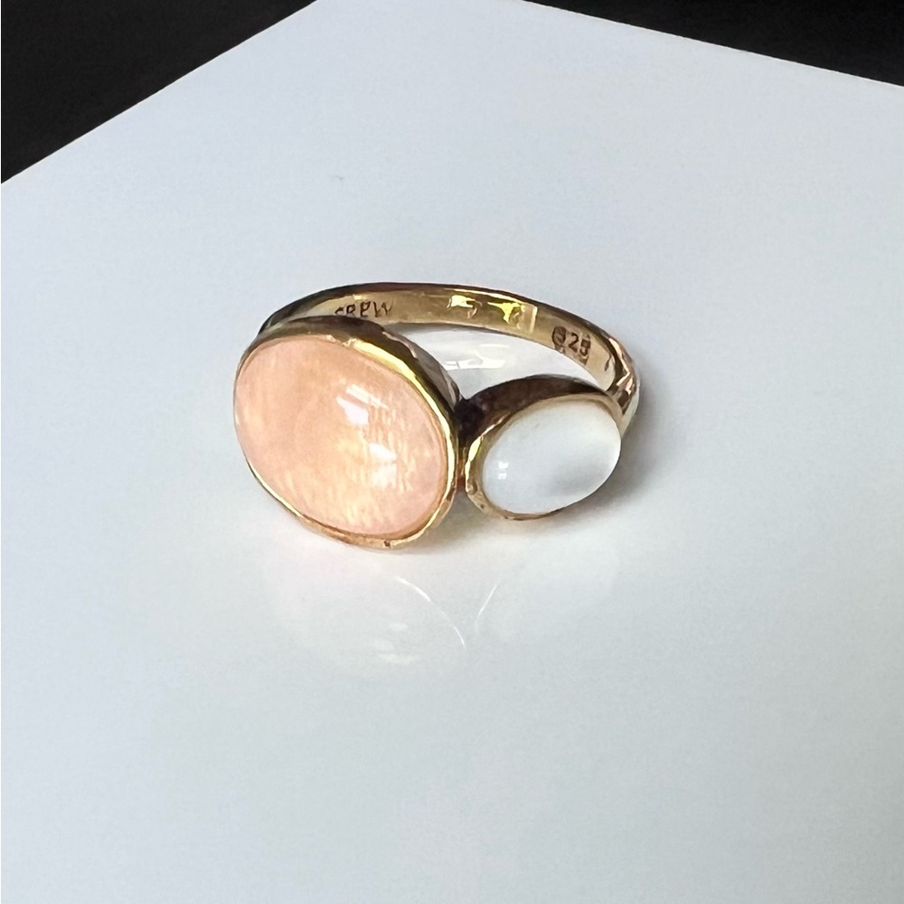 J Crew Double Stone Ring - Size 7